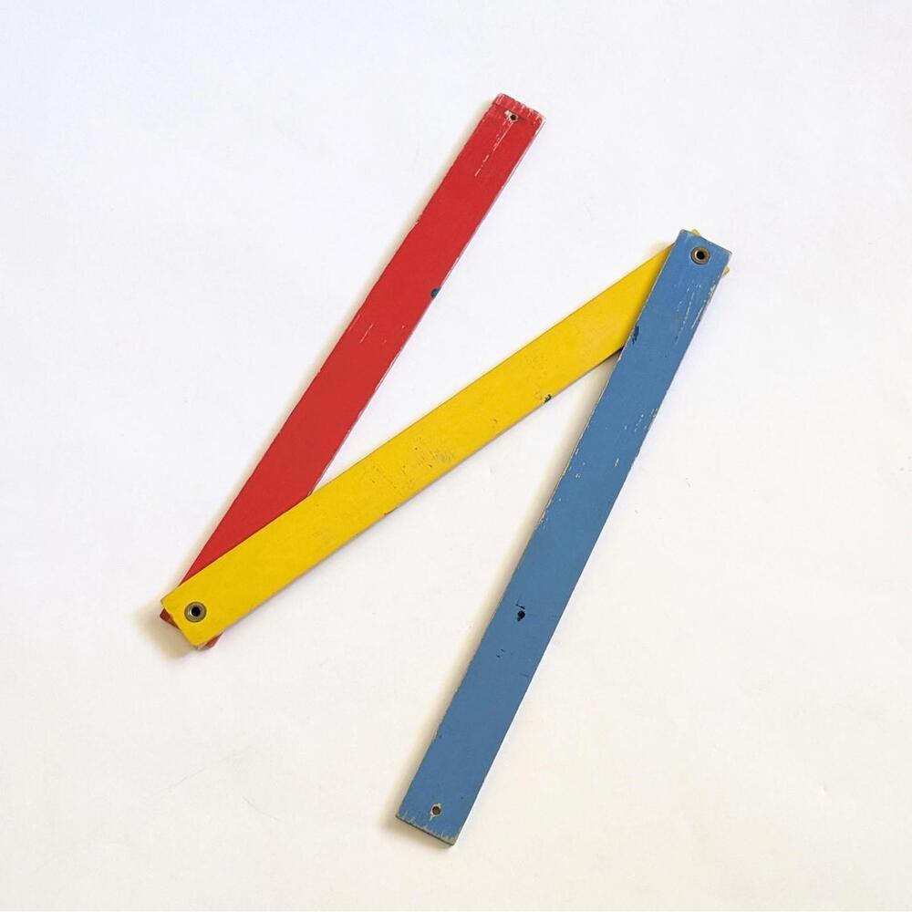 Colorful Vintage Folding Ruler Yardstick - Wolfschmidt Vodka Advertising - Picture 9 of 9